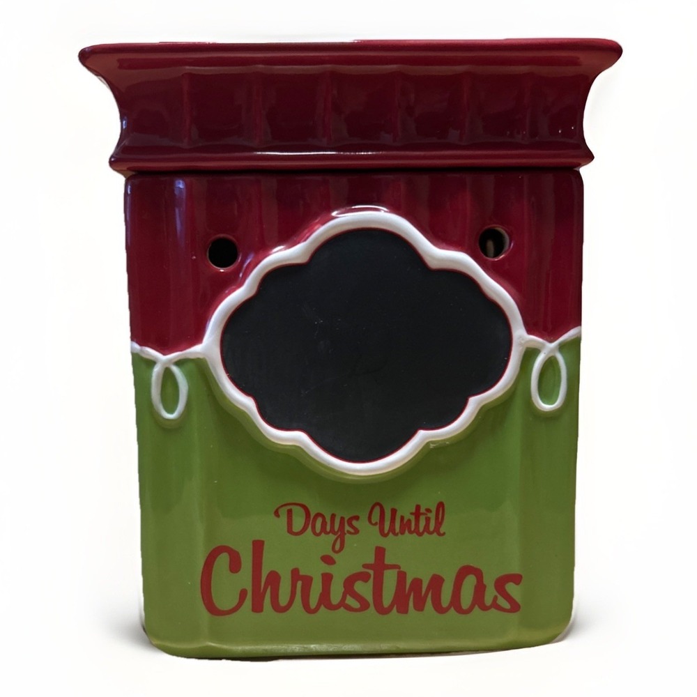 Scentsy " Tis The Season" Christmas Day Countdown Chalkboard Eletric Wax Warmer